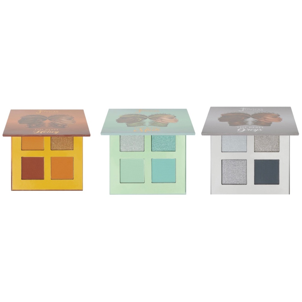 Juvia's Place Rebel Eyeshadow Palette Bundle - Mint, Greys and Honey